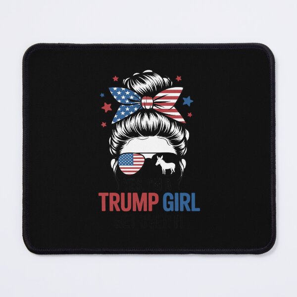 Item preview, Trump Girl Get Over It Messy Bun Trump  designed and sold by RsFilsingerArt.