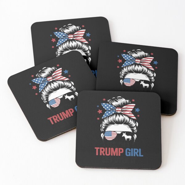 Item preview, Trump Girl Get Over It Messy Bun Trump  designed and sold by RsFilsingerArt.
