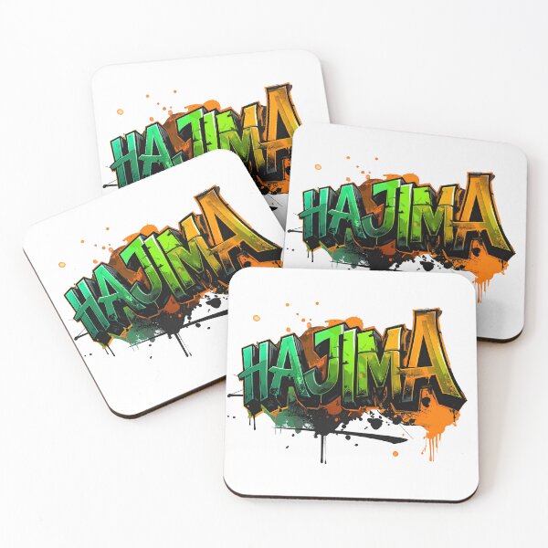 Item preview, Hajima hangul korean, streetstyle graffiti in green and orange - don't do it designed and sold by LiskoDesign.
