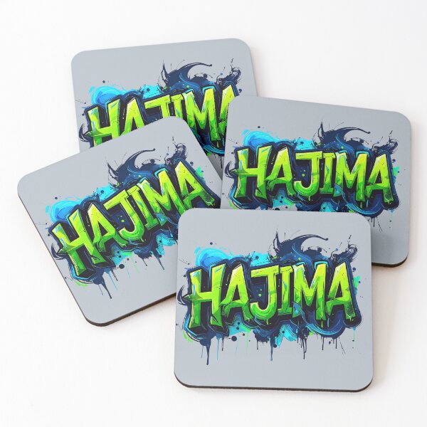 Item preview, Hajima hangul korean, streetstyle graffiti in green and blue - don't do it designed and sold by LiskoDesign.