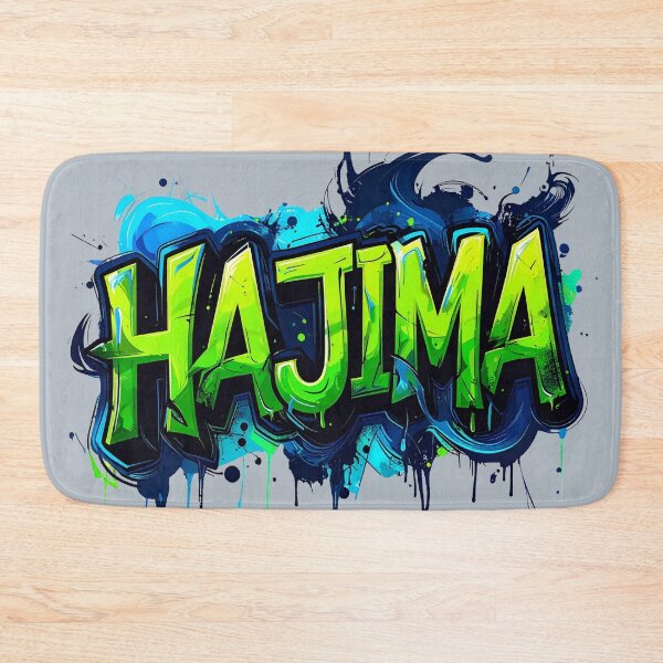 Item preview, Hajima hangul korean, streetstyle graffiti in green and blue - don't do it designed and sold by LiskoDesign.
