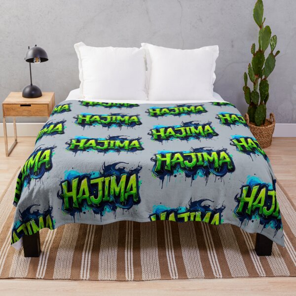 Item preview, Hajima hangul korean, streetstyle graffiti in green and blue - don't do it designed and sold by LiskoDesign.