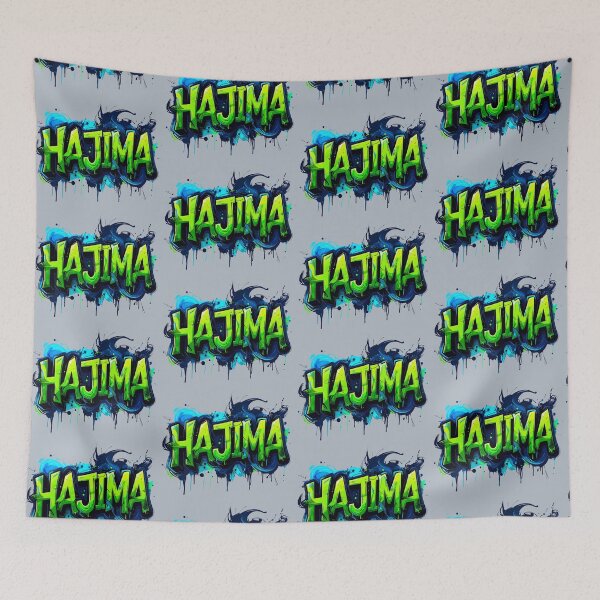 Item preview, Hajima hangul korean, streetstyle graffiti in green and blue - don't do it designed and sold by LiskoDesign.