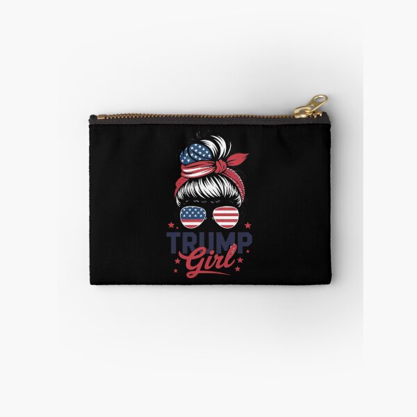 Item preview, Trump Girl Inauguration Day 2025 Messy Bun American Flag  designed and sold by RsFilsingerArt.