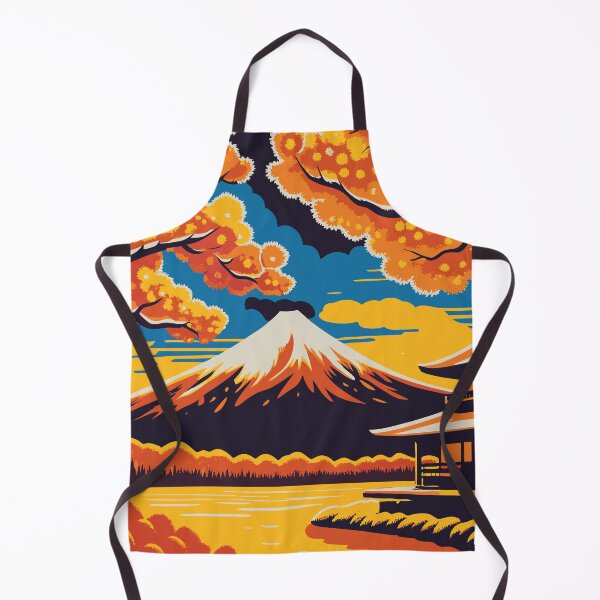 Item preview, Golden Fuji Sunset – Mount Fuji & Chureito Pagoda in Autumn Glory designed and sold by Drawings Project.