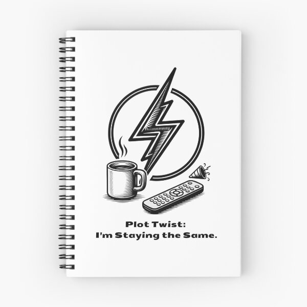 Item preview, Plot Twist T-Shirt | Sarcastic New Year's Resolution Anti-Change Gift | Minimalist Consistent Habits Mug designed and sold by YMLux.