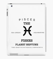 February March Birthday Gifts Born In February March Pisces Gift Zodiac Sign Horoscope iPad Case/Skin