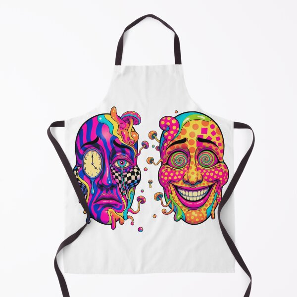 Item preview, PSYCHEDELIC DUALITY MELTING TRIPPY FACES GROOVY ART designed and sold by MythAndMotion.