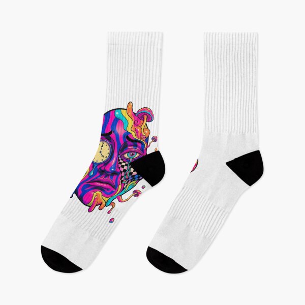 Item preview, PSYCHEDELIC DUALITY MELTING TRIPPY FACES GROOVY ART designed and sold by MythAndMotion.