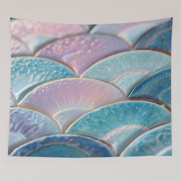 Item preview, Colorful ocean tiles art designed and sold by anytka.