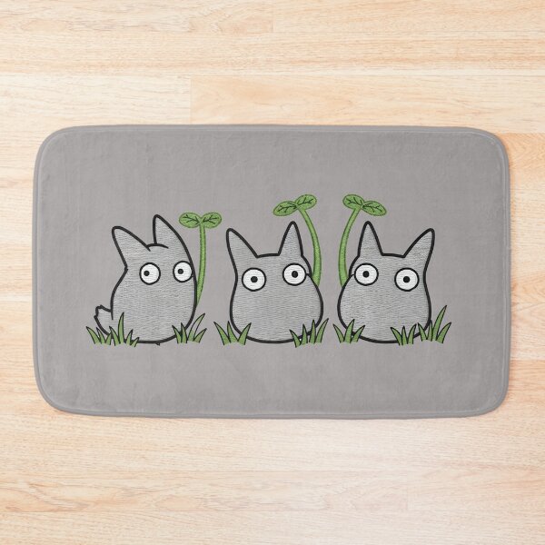 Item preview, Chibi Totoro & White Totoro with Big Leaves - Studio Ghibli Inspired designed and sold by tarzbol.
