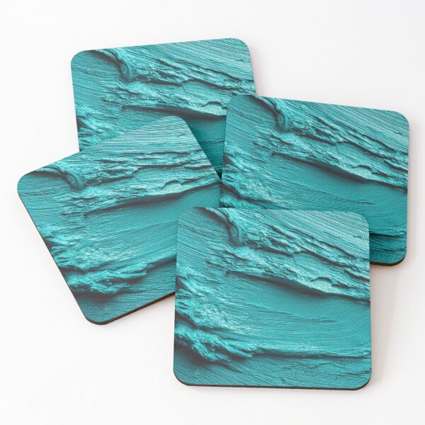 Item preview, Turquoise paint texture on canvas designed and sold by anytka.