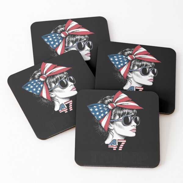 Item preview, Trump Girl Messy Bun Alabama For Trump American Flag  designed and sold by RsFilsingerArt.