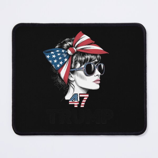 Item preview, Trump Girl Messy Bun Alabama For Trump American Flag designed and sold by RsFilsingerArt.
