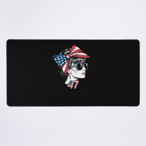 Item preview, Trump Girl Messy Bun Alabama For Trump American Flag designed and sold by RsFilsingerArt.