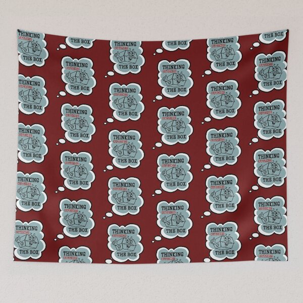 Item preview, Thinking outside the Box / Bordeaux red designed and sold by Colette van der Wal.
