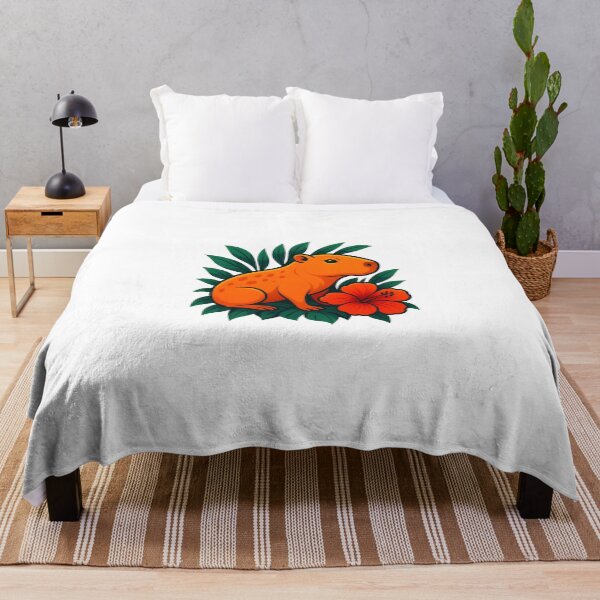 Item preview, Tropical Capybara • Vibrant Jungle Illustration designed and sold by UmniTok.