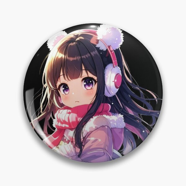 Item preview, Cute Anime Winter Girl designed and sold by Pixelo Studio.