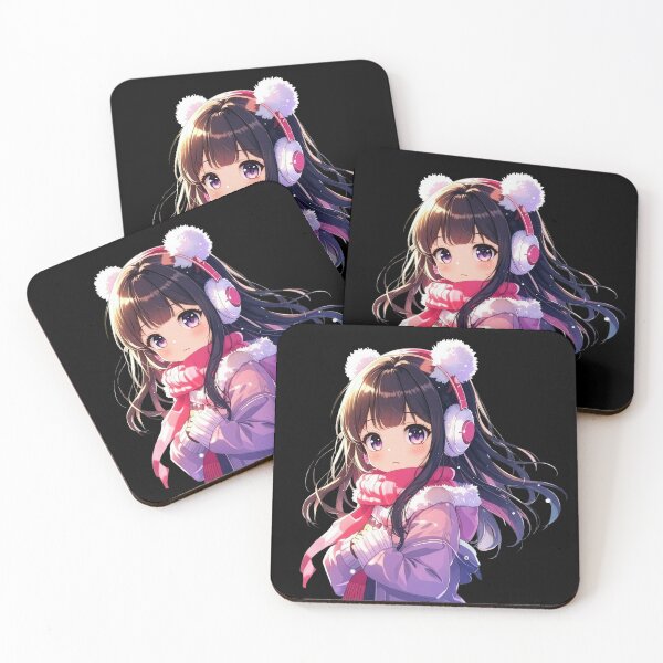 Item preview, Cute Anime Winter Girl designed and sold by Pixelo Studio.