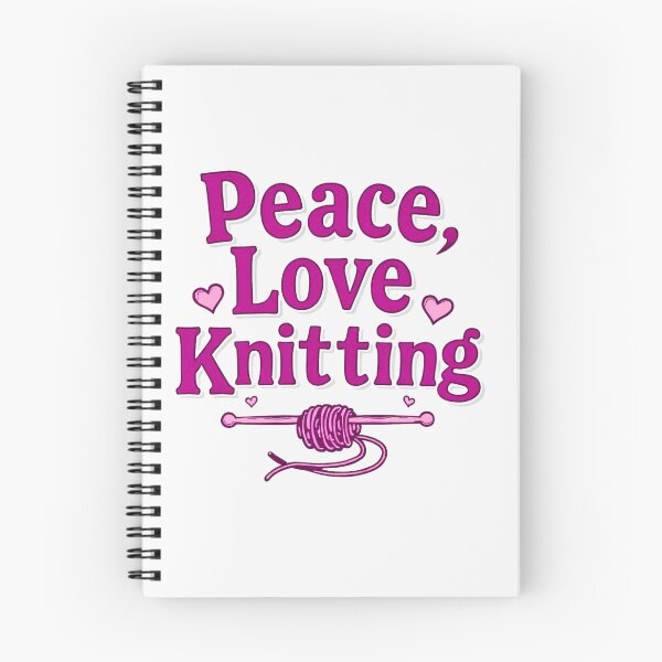 Item preview, Peace Love Knitting Hobby Craft designed and sold by rustyroofco.