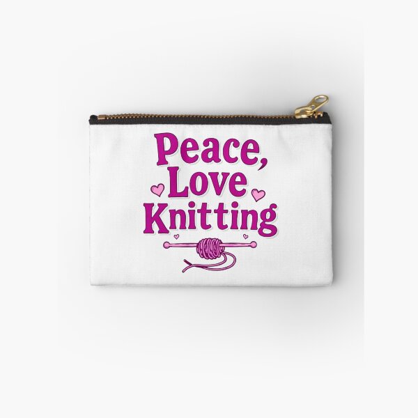 Item preview, Peace Love Knitting Hobby Craft designed and sold by rustyroofco.