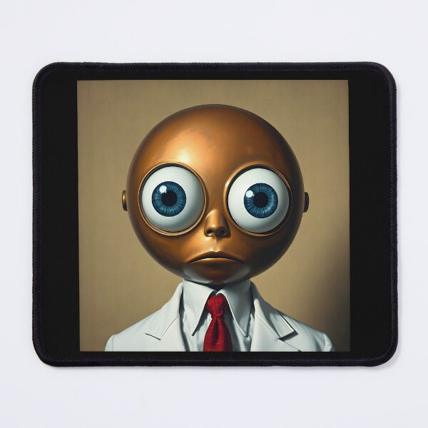 Item preview, Copper Headed Man With Huge Blue Eyes designed and sold by Henrybubbles400.