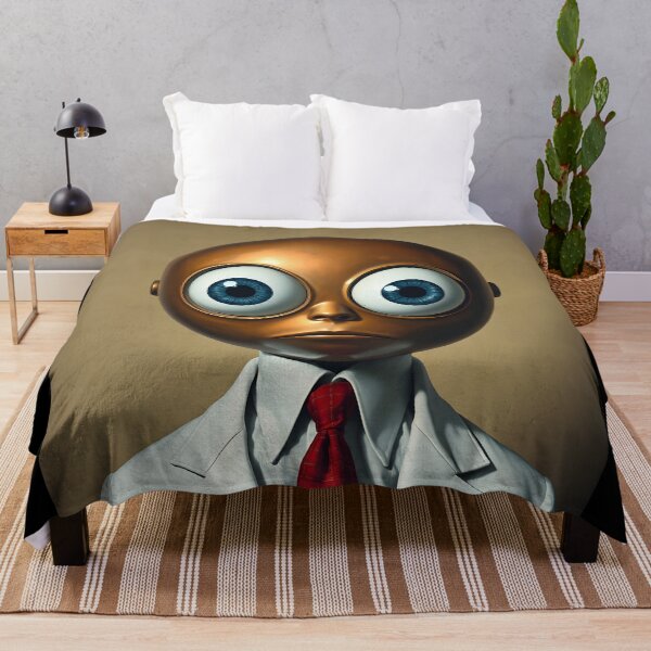 Item preview, Copper Headed Man With Huge Blue Eyes designed and sold by Henrybubbles400.