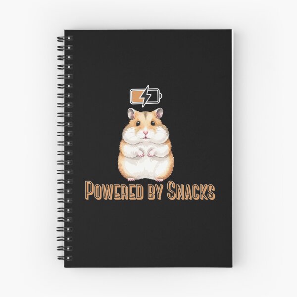 Item preview, Powered by Snacks – Cute Hamster Illustration designed and sold by printzy Lab.