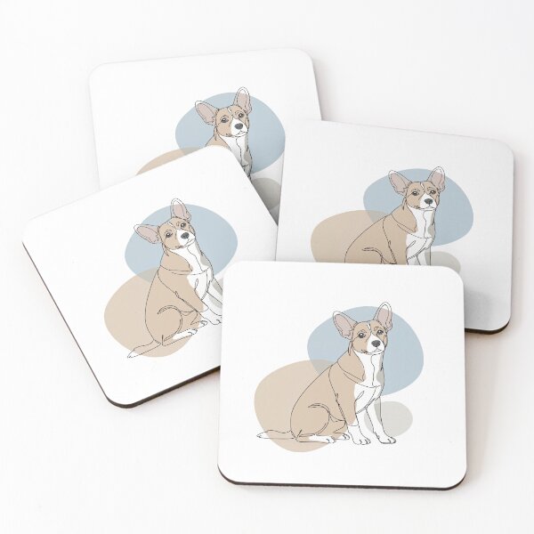 Item preview, Corgi-Inspired Minimalist Dog Art designed and sold by TheCalmEdit.