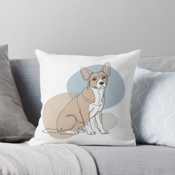 Item preview, Corgi-Inspired Minimalist Dog Art designed and sold by TheCalmEdit.