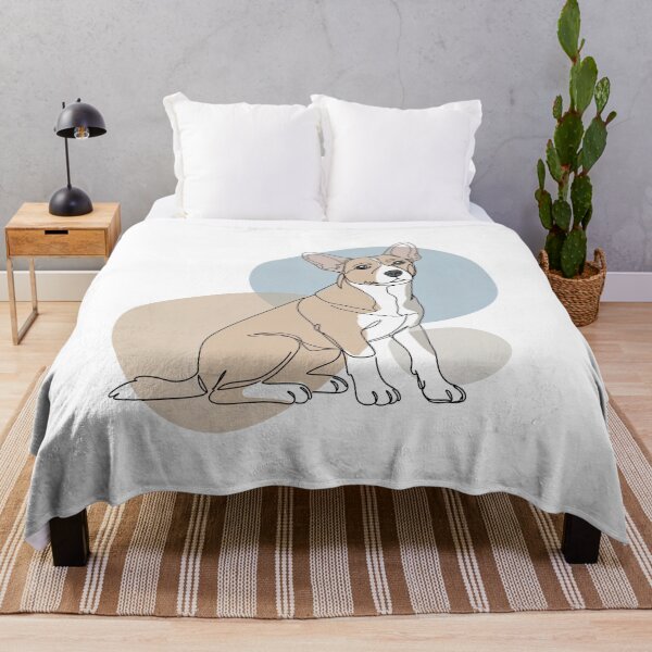 Item preview, Corgi-Inspired Minimalist Dog Art designed and sold by TheCalmEdit.