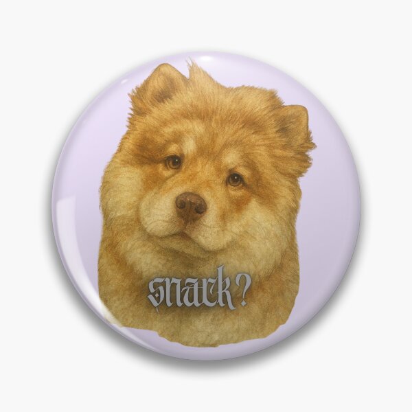 Item preview, Snack? Chow Chow Portrait lilac designed and sold by JustJournaling.
