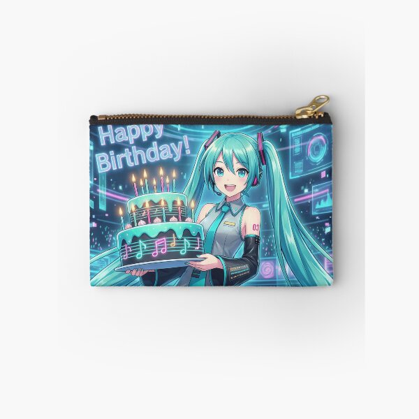 Item preview, Miku Wishing You a Happy Birthday designed and sold by DeviantMerch.