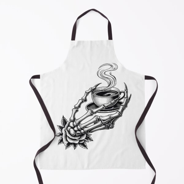 Item preview, Death Before Decaf Skeleton Hand Holding Coffee designed and sold by oynipshop.