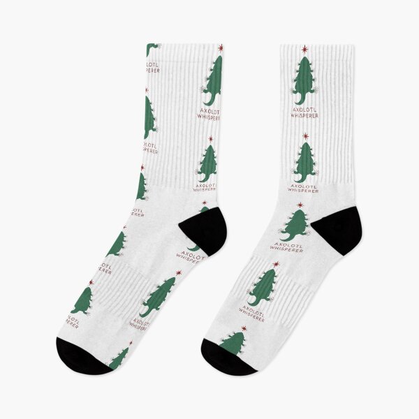 Item preview, Árbol de Navidad minimalista con ajolote: ilustración de criatura navideña nórdica designed and sold by MadeByACJ.