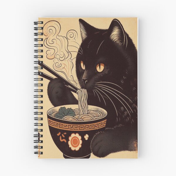 Item preview, ramen cat designed and sold by Creativnani.