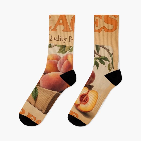 Item preview, Vintage Orchard Charm: Organic Peach Preserve Crate designed and sold by ForeverPrintsOK.