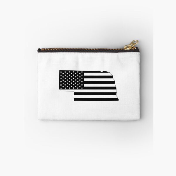 Item preview, Nebraska USA Flag Silhouette – Stars and Stripes State Outline designed and sold by Paper Drip.