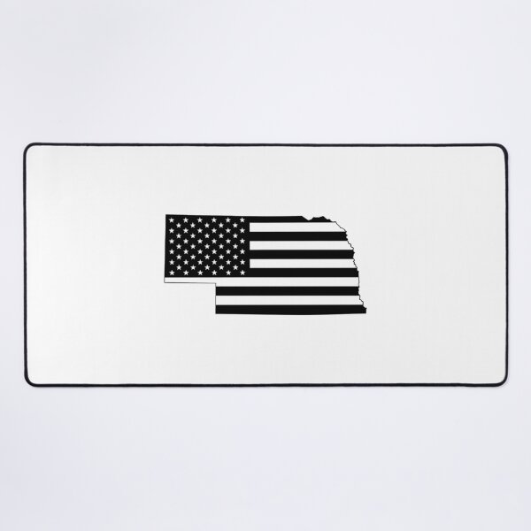 Item preview, Nebraska USA Flag Silhouette – Stars and Stripes State Outline designed and sold by Paper Drip.