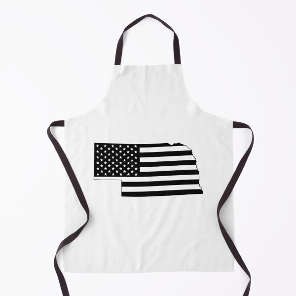 Item preview, Nebraska USA Flag Silhouette – Stars and Stripes State Outline designed and sold by Paper Drip.