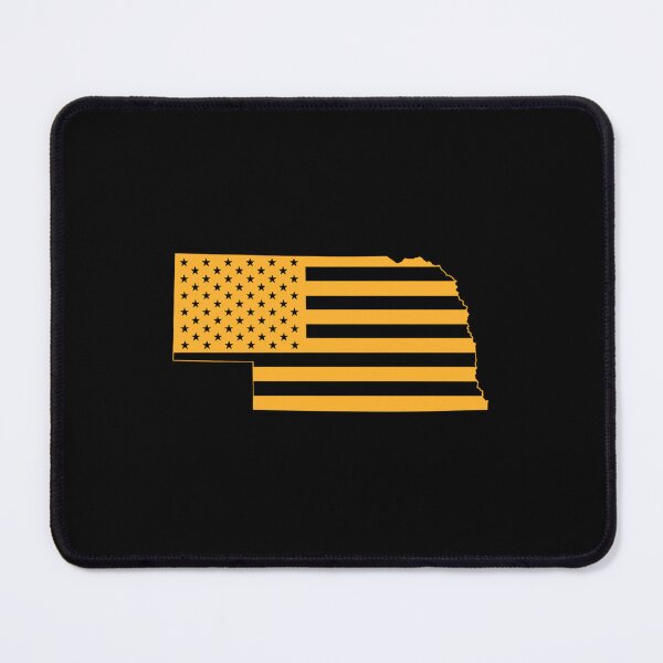 Item preview, Nebraska USA Flag Silhouette – Stars and Stripes State Outline designed and sold by Paper Drip.