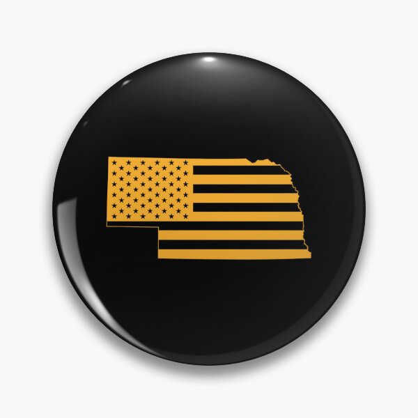 Item preview, Nebraska USA Flag Silhouette – Stars and Stripes State Outline designed and sold by Paper Drip.