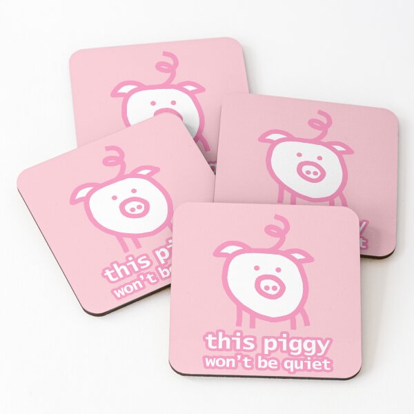 Item preview, Pink Pig Won't Go Quietly  designed and sold by ellenhenry.