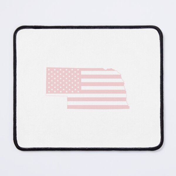 Item preview, Nebraska USA Flag Silhouette – Stars and Stripes State Outline designed and sold by Paper Drip.