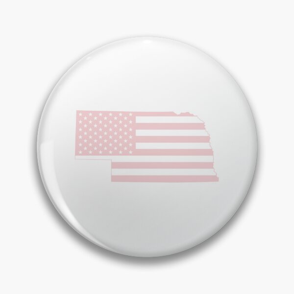 Item preview, Nebraska USA Flag Silhouette – Stars and Stripes State Outline designed and sold by Paper Drip.