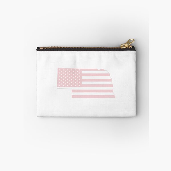 Item preview, Nebraska USA Flag Silhouette – Stars and Stripes State Outline designed and sold by Paper Drip.