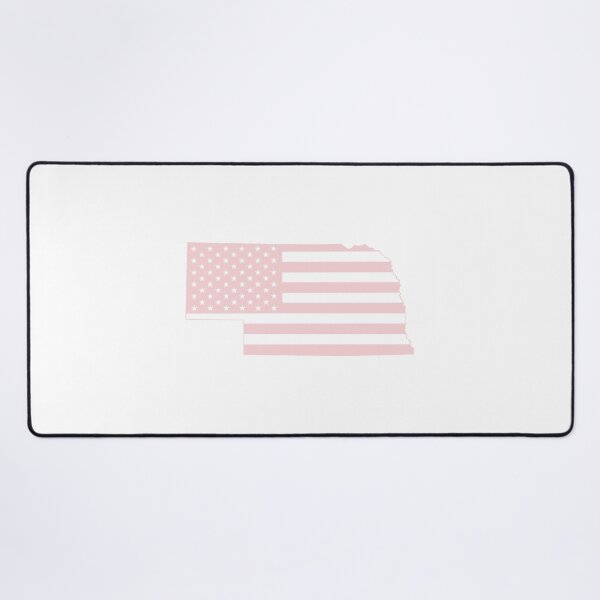 Item preview, Nebraska USA Flag Silhouette – Stars and Stripes State Outline designed and sold by Paper Drip.