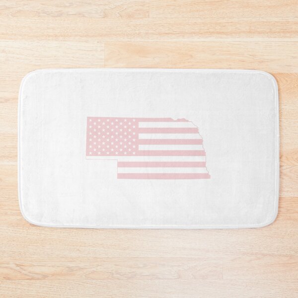 Item preview, Nebraska USA Flag Silhouette – Stars and Stripes State Outline designed and sold by Paper Drip.