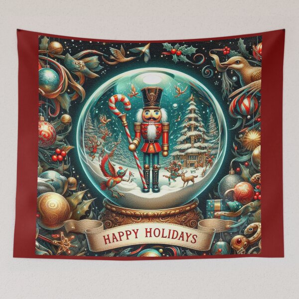 Item preview, The Nutcracker's Holiday Snow Globe | Vintage Christmas Fantasy designed and sold by daweave77.