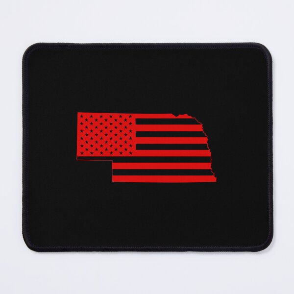 Item preview, Nebraska USA Flag Silhouette – Stars and Stripes State Outline designed and sold by Paper Drip.